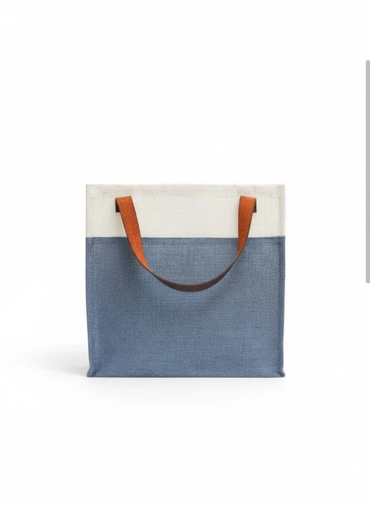 Two-Tone Urban Jute Tote